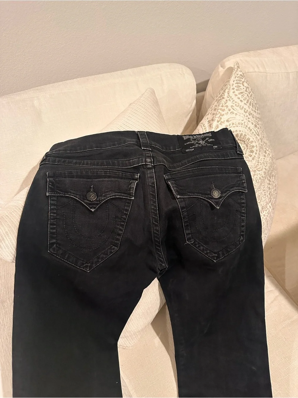 True Religion skinny flap Jeans